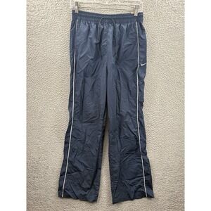 Nike Pants Womens Small Navy Windrunner High Waisted Woven Open Hem FV7655-478